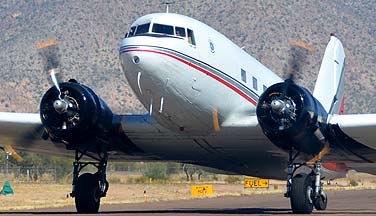 Skydive Arizona DC-3-G202 N86584, Copperstate Fly-in, October 26, 2013